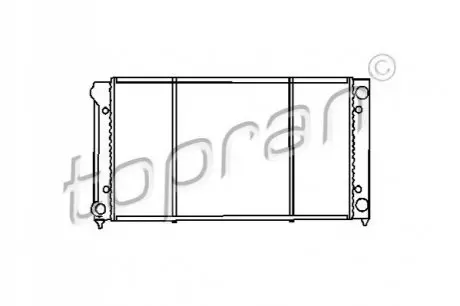 Фото Радіатор охолодження двигуна TOPRAN / HANS PRIES (103445) зображення 1