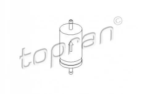 Фільтр паливний VW Caddy 1.6 96-00 TOPRAN / HANS PRIES 103993