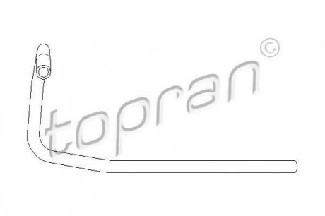 Шланг радіатора TOPRAN / HANS PRIES 104 132 (фото 1)