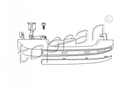 Ручка дверей TOPRAN / HANS PRIES 104179 (фото 1)