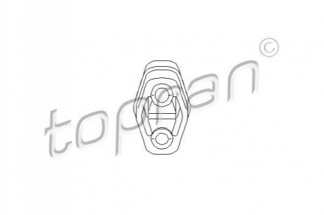 Кронштейн, глушник TOPRAN / HANS PRIES 104402 (фото 1)