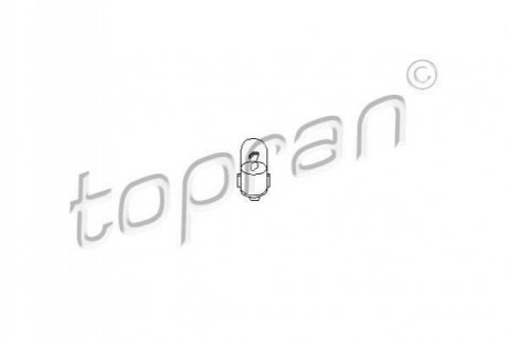 Ліхтар накалу, освещение щитка приборов TOPRAN / HANS PRIES 104490