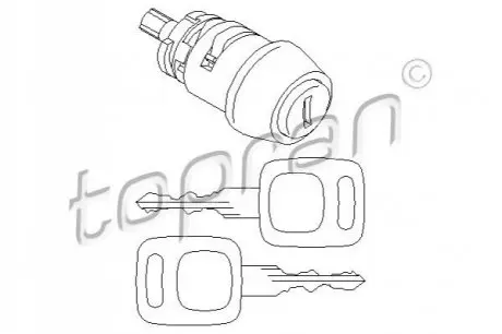 Замок запалювання Audi 80/90/100 -91 TOPRAN / HANS PRIES 107090 Купити в Україні