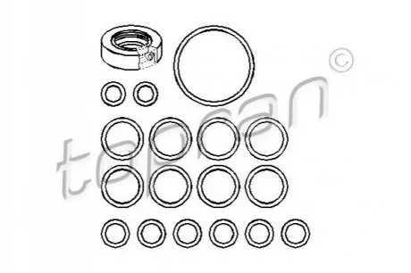 Ремкомплект насоса гiдропiдсилювача TOPRAN / HANS PRIES 107356 Купити в Україні
