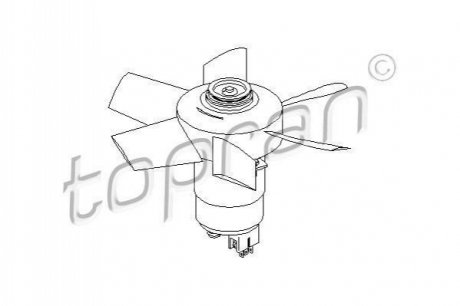 Вентилятор, охлаждение двигателя TOPRAN / HANS PRIES 107721 (фото 1)