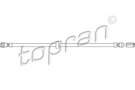 1J0611701 Тормозной шланг TOPRAN / HANS PRIES 108393 (фото 1)