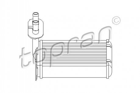 Радиатор печки TOPRAN / HANS PRIES 108613 (фото 1)