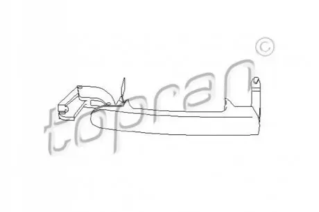 Ручка дверей (передніх/задніх/ззовні) VW Golf/Jetta/Passat 96-10 TOPRAN / HANS PRIES 108866
