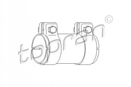 Хомут глушителя d=60mm l=125mm TOPRAN / HANS PRIES 108897 Купить в Украине