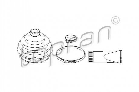 Пыльник приводного вала.) TOPRAN / HANS PRIES 108928