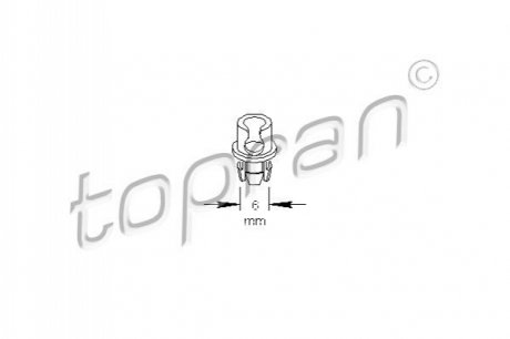 Фиксатор, крепление молдинга TOPRAN / HANS PRIES 109034 (фото 1)