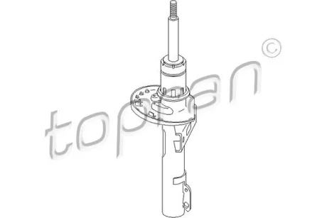 Амортизатор передн Лів/Прав AUDI A2 SEAT CORDOBA, IBIZA III SKODA FABIA I, FABIA II, ROOMSTER PRAKTIK VW POLO IV 1.0-2.0 08.99-05.15 TOPRAN / HANS PRIES 109420