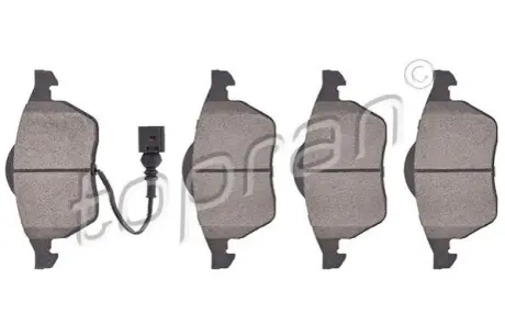Колодки гальмівні (передні) Audi A4/A6/Skoda Superb/VW Passat 1.9TDI/2.5TDI 95 TOPRAN / HANS PRIES 109469
