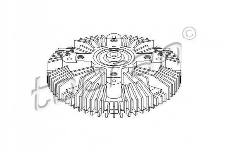 Вискомуфта вентилятора охлаждения TOPRAN / HANS PRIES 109606