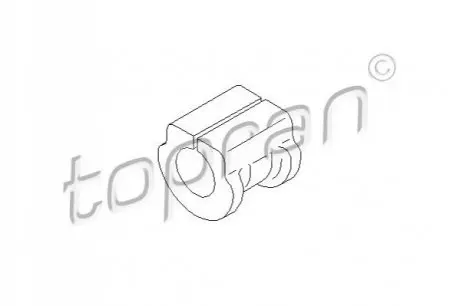 Втулка стабілізатора (переднього) VW Polo/Skoda Roomster/Fabia 99- (d=17mm) TOPRAN / HANS PRIES 109688
