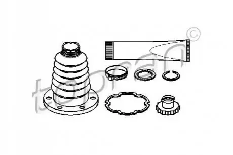 Пильник ШРКШ (внутрішній) VW Caddy III 2.0SDI/1.4i/1.6i 04- (24x93) TOPRAN / HANS PRIES 109696