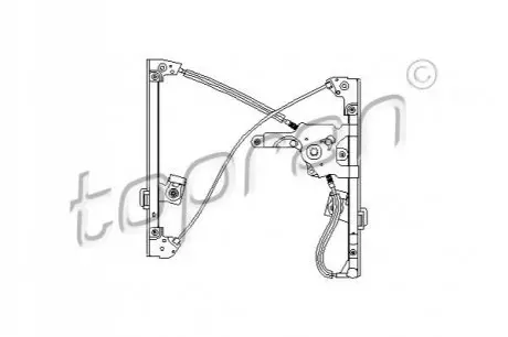 Фото Склопідіймач (передній) Skoda Octavia 96-10 (L) (електро) (без моторчика) TOPRAN / HANS PRIES (111257) зображення 1
