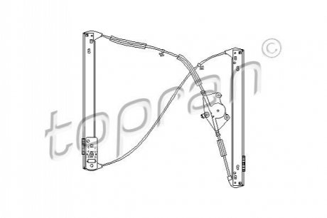 Склопідіймач - (8E0837461B, 8E0837461C) TOPRAN / HANS PRIES 111275