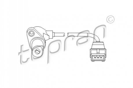 Датчик оборотов коленвала TOPRAN / HANS PRIES 111378