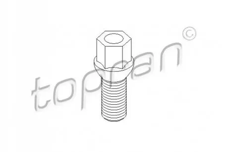 Фото 1 — Болт колеса VW Caddy/T5 03- (M14x1.5mm) TOPRAN / HANS PRIES (111 477) Фото Болт колеса VW Caddy/T5 03- (M14x1.5mm) TOPRAN / HANS PRIES (111 477) зображення 1