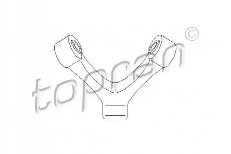 Кронштейн кріплення глушника Skoda Octavia 2.0i 99-07/VW Caddy III 1.9/2.0 TDI/SDI 04-10 TOPRAN / HANS PRIES 111591
