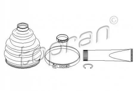 Пильник ШРКШ (зовнішній) VW Caddy/Golf/Passat 15- (к-кт) TOPRAN / HANS PRIES 111667