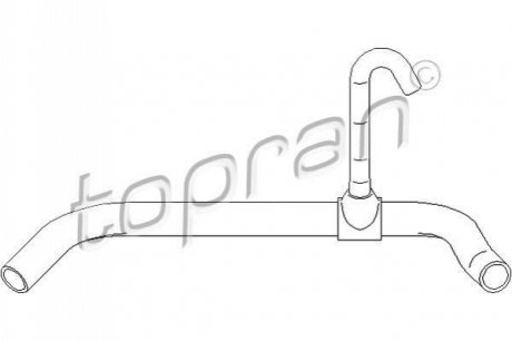Шланг радиатора (система охлаждения) TOPRAN / HANS PRIES 111799 (фото 1)