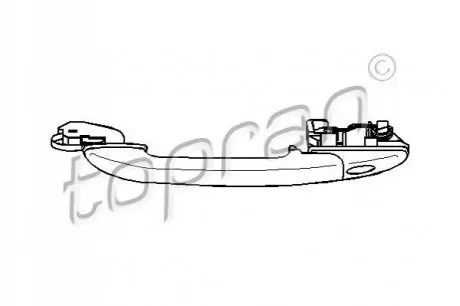 Ручка дверей (передніх/ззовні) VW Caddy II 95-04 TOPRAN / HANS PRIES 112192