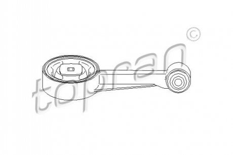 Подушка КПП TOPRAN / HANS PRIES 113331 (фото 1)