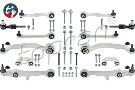 Комплект передніх важелів передн AUDI A4 B5, A4 B6, A6 C5 1.6-4.2 11.94-01.05 TOPRAN / HANS PRIES 114522