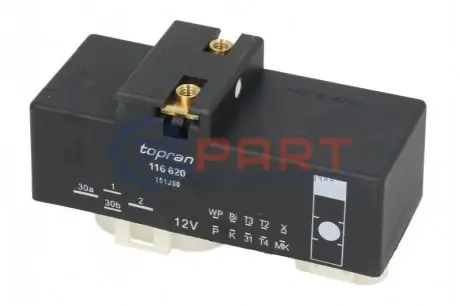 Реле (12V) AUDI A3, TT SEAT CORDOBA, CORDOBA VARIO, IBIZA II, INCA, LEON, TOLEDO II SKODA OCTAVIA I VW BORA, BORA I, CADDY II, GOLF IV, NEW BEETLE, POLO, POLO III, POLO III CLASSIC 02.93-12.13 TOPRAN / HANS PRIES 116620 Купити в Україні