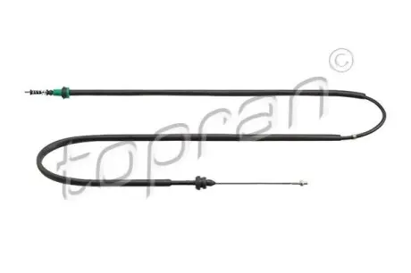 Трос газа (длина 1760мм/1505мм) SEAT LEON, TOLEDO II SKODA OCTAVIA I VW BORA, BORA I, GOLF IV 1.4 10.97-12.10 TOPRAN / HANS PRIES 118420