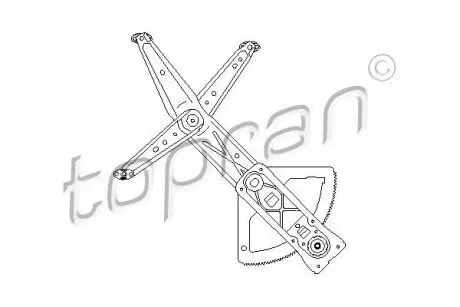 Склопідіймач передн Лів (ручний) OPEL CORSA B 03.93-12.01 TOPRAN / HANS PRIES 200043