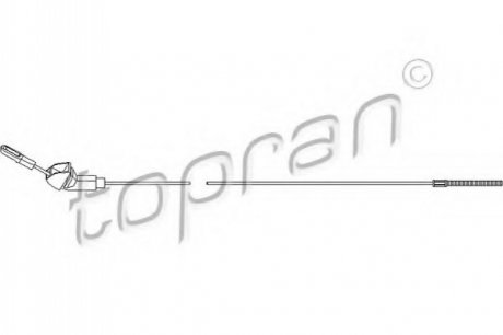Трос ручного тормоза TOPRAN / HANS PRIES 200871 (фото 1)