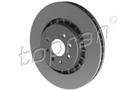 Диск гальмівний (передній) Opel Astra F/Kadett/Vectra 84-/Daewoo Lanos 97- (256x24)(з покр.)(вент.) TOPRAN / HANS PRIES 200932
