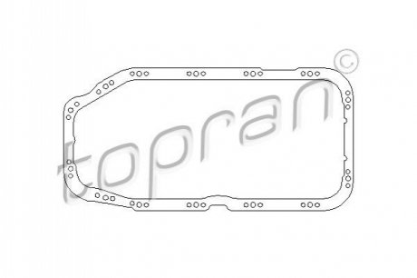 Прокладка поддона Opel Vectra B 1.6i 95-03 TOPRAN / HANS PRIES 201 317