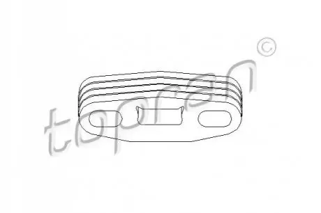 Гумка глушника Opel Combo 1.2/1.4/1.7D 94-01 TOPRAN / HANS PRIES 201 716 Купити в Україні