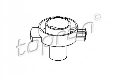 Бігунок розподілювача запалювання Opel Corsa/Kadett 1.3-1.6 84-91/Vectra 1.6 88-95 (знято з в-цтва) TOPRAN / HANS PRIES 202017