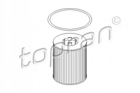 Фільтр масляний Opel Omega B 2.5/3.0i/Astra G 1.8i 95-05 TOPRAN / HANS PRIES 205593