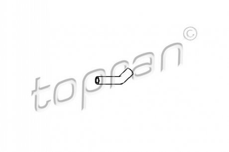 Шланг радиатора TOPRAN / HANS PRIES 205 709 (фото 1)