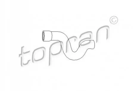 Патрубок радіатора (верхній) Opel Vectra A/B 1.4-1.6 i/S/GL 88-96 TOPRAN / HANS PRIES 205710