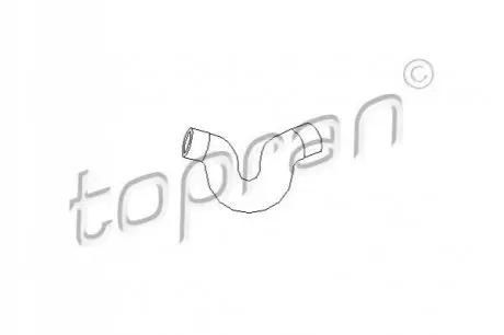 Патрубок системи охолодження (верхній) Opel Vectra A 1.6/1.8/2.0 88-95 TOPRAN / HANS PRIES 205711 Купити в Україні