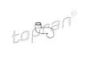 Фото Патрубок радіатора (нижний) Opel Astra F/Vectra A 1.4-2.0 -98 TOPRAN / HANS PRIES (205721) зображення 1