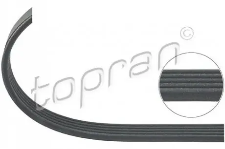 Поліклиновий ремінь (5PK1210) OPEL ASTRA G, ASTRA G CLASSIC, ASTRA H, ASTRA H GTC, COMBO, COMBO TOUR, CORSA C, MERIVA A, TIGRA, ZAFIRA A, ZAFIRA B 1.4-1.8 02.98 TOPRAN / HANS PRIES 205745