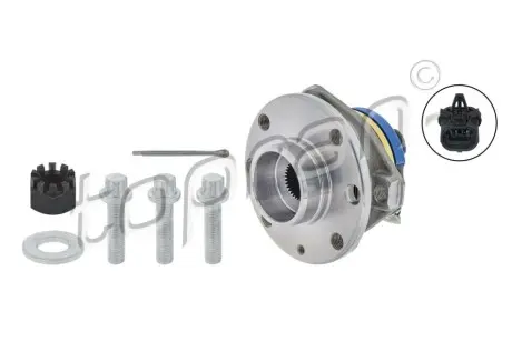 Маточина колеса передн OPEL ASTRA G, ASTRA G CLASSIC, ZAFIRA A 1.2-2.2D 02.98-12.09 TOPRAN / HANS PRIES 205767