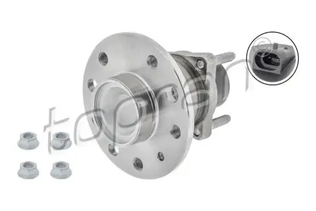 Комплект підшипника колеса задн OPEL ASTRA G, ASTRA G CLASSIC, COMBO, COMBO TOUR, MERIVA A, VECTRA A, VECTRA B, ZAFIRA A 1.2-2.6 02.93 TOPRAN / HANS PRIES 205774