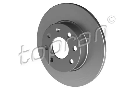 Диск гальмівний (передній) Opel Astra F 91-05/Corsa A/B 82-00/Kadett E 79-93 (236x12.6) TOPRAN / HANS PRIES 206122
