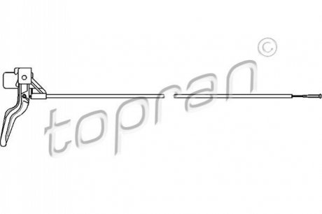 Тросик замка капота TOPRAN / HANS PRIES 206 218 (фото 1)