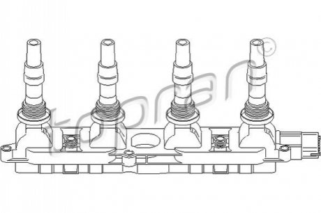 Котушка запалення TOPRAN / HANS PRIES 206643