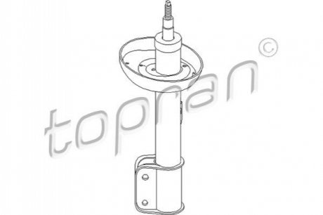 Амортизатор газовый передний TOPRAN / HANS PRIES 206692 (фото 1)